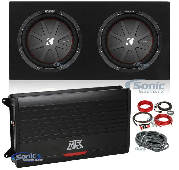 Kicker 48CWR124 12" CompR CWR124 Dual 4 ohm Car Subwoofer