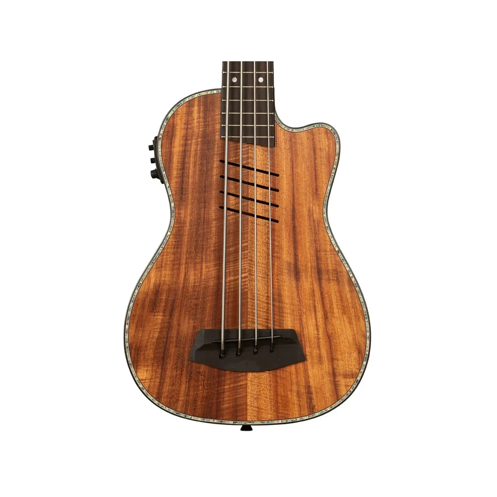 Kala Hutch Hutchinson Signature 4-String Acoustic-Electric U-Bass, Solid Koa Top