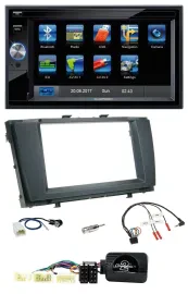 Blaupunkt 2DIN Bluetooth TMC USB Lenkrad SD Navigation für Toyota Avensis 2009-2