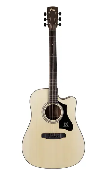 Акустическая гитара Tyma TD-1C Dreadnought Cutaway Natural с чехлом