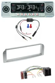 Dietz DAB USB MP3 Bluetooth Autoradio für Alfa Romeo 147, GT - silbergrau