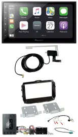 Автомагнитола для Alfa Romeo Giulietta (2014–2021) Pioneer 2DIN, Bluetooth, DAB, USB, поддержка кнопок на руле