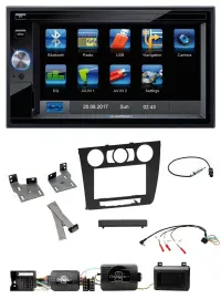 Blaupunkt Lenkrad USB Bluetooth TMC 2DIN Navigation für BMW 1er PDC man. Klima E