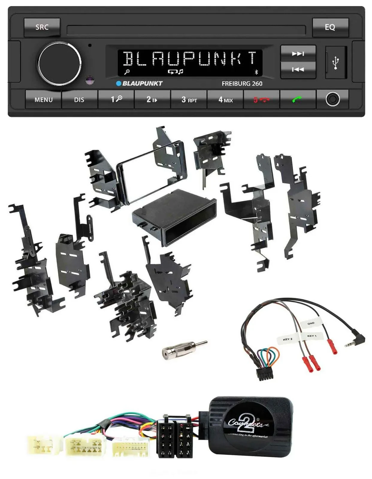Автомагнитола для Toyota FJ (с 2007) Blaupunkt Bluetooth, MP3, USB