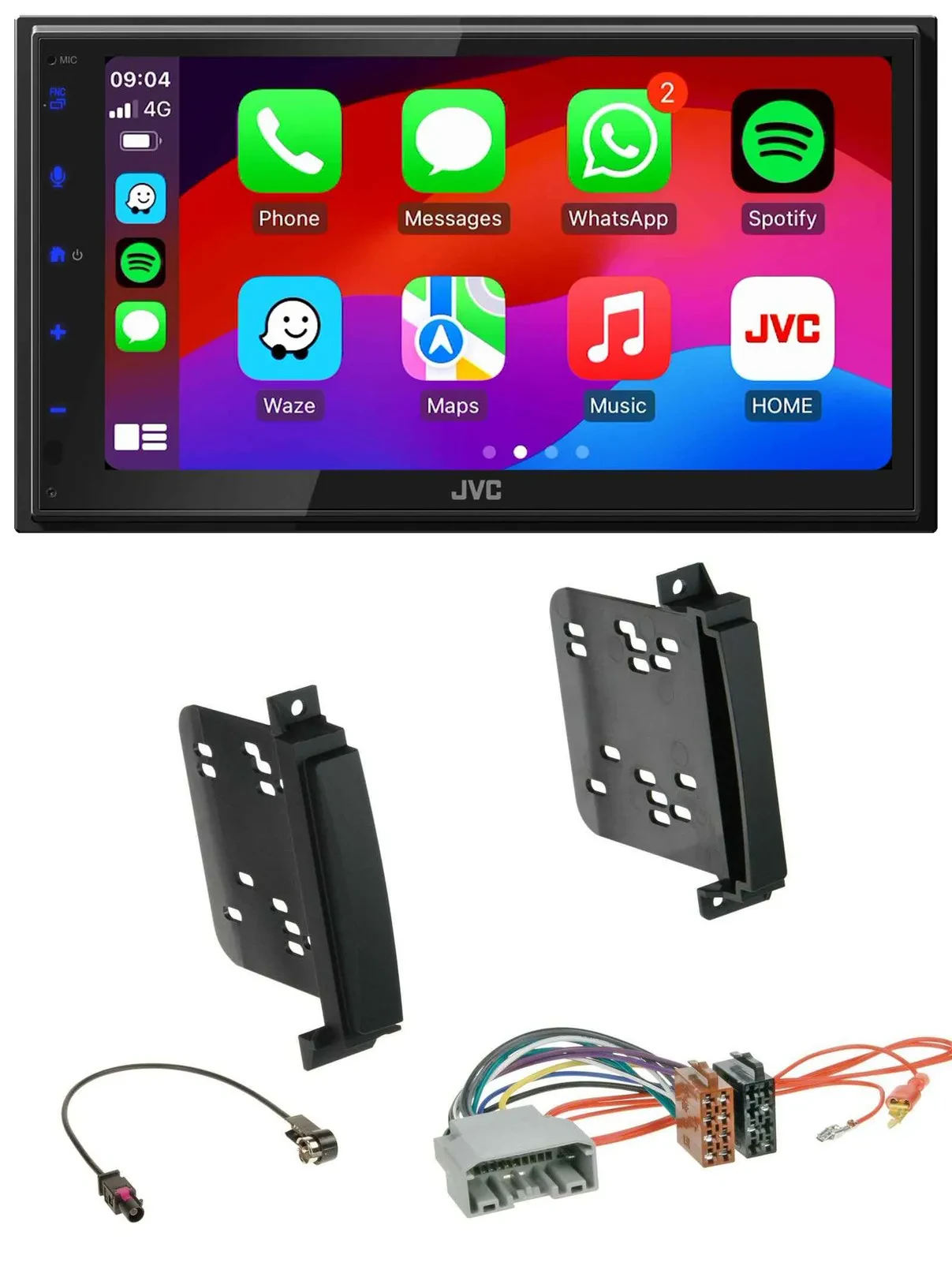Автомагнитола для Dodge Durango/Jeep Grand Cherokee JVC 2-DIN Bluetooth DAB USB
