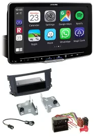 Alpine Bluetooth MP3 USB DAB Autoradio für Smart ForTwo (451, 2010-2015)