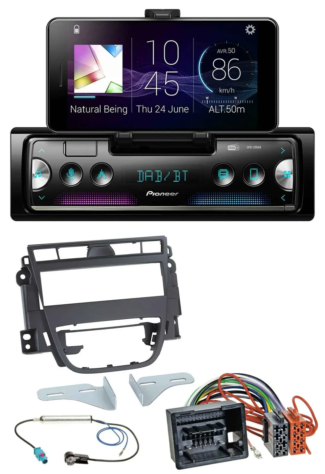 Pioneer USB MP3 Bluetooth DAB Autoradio für Opel Meriva B (ab 2010)