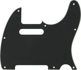 AXL Model PG-374-B 2-Pickup Single Coil T-Style Pickguard, Black