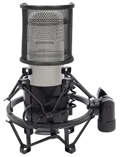 Samson C01U Pro USB Recording Podcast Podcasting Microphone+Filter+Shock Mount