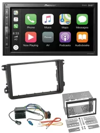 Автомагнитола Pioneer 2DIN, Bluetooth, USB, MP3, DAB для VW Sharan (с 2010) и Tiguan (с 2007)