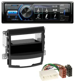Автомагнитола для SsangYong Korando CK (2010–2013) JVC Bluetooth MP3 USB DAB