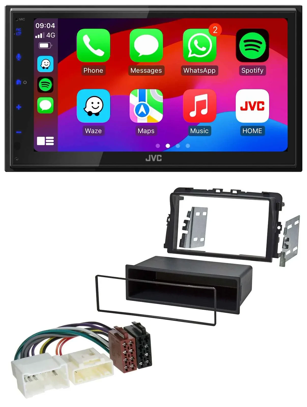 JVC Bluetooth 2DIN MP3 DAB USB Autoradio für Opel Vivaro (2011-2015)