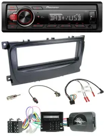 Pioneer MP3 1DIN DAB USB Lenkrad Autoradio für Ford Mondeo S-Max 2007-14 Can-Bus