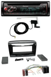 Автомагнитола Pioneer DAB, CD, MP3, USB, Bluetooth для Lancia Y (с 2012), черный глянец