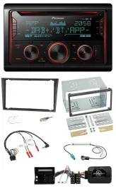 Pioneer 2DIN DAB Lenkrad Bluetooth USB CD Autoradio für Opel Tigra Corsa C Meriv