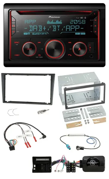 Pioneer 2DIN DAB Lenkrad Bluetooth USB CD Autoradio für Opel Tigra Corsa C Meriv