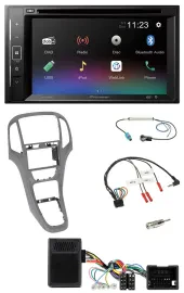 Pioneer Bluetooth Lenkrad USB 2DIN DAB DVD Autoradio für Opel Astra J ab 2009 Ti