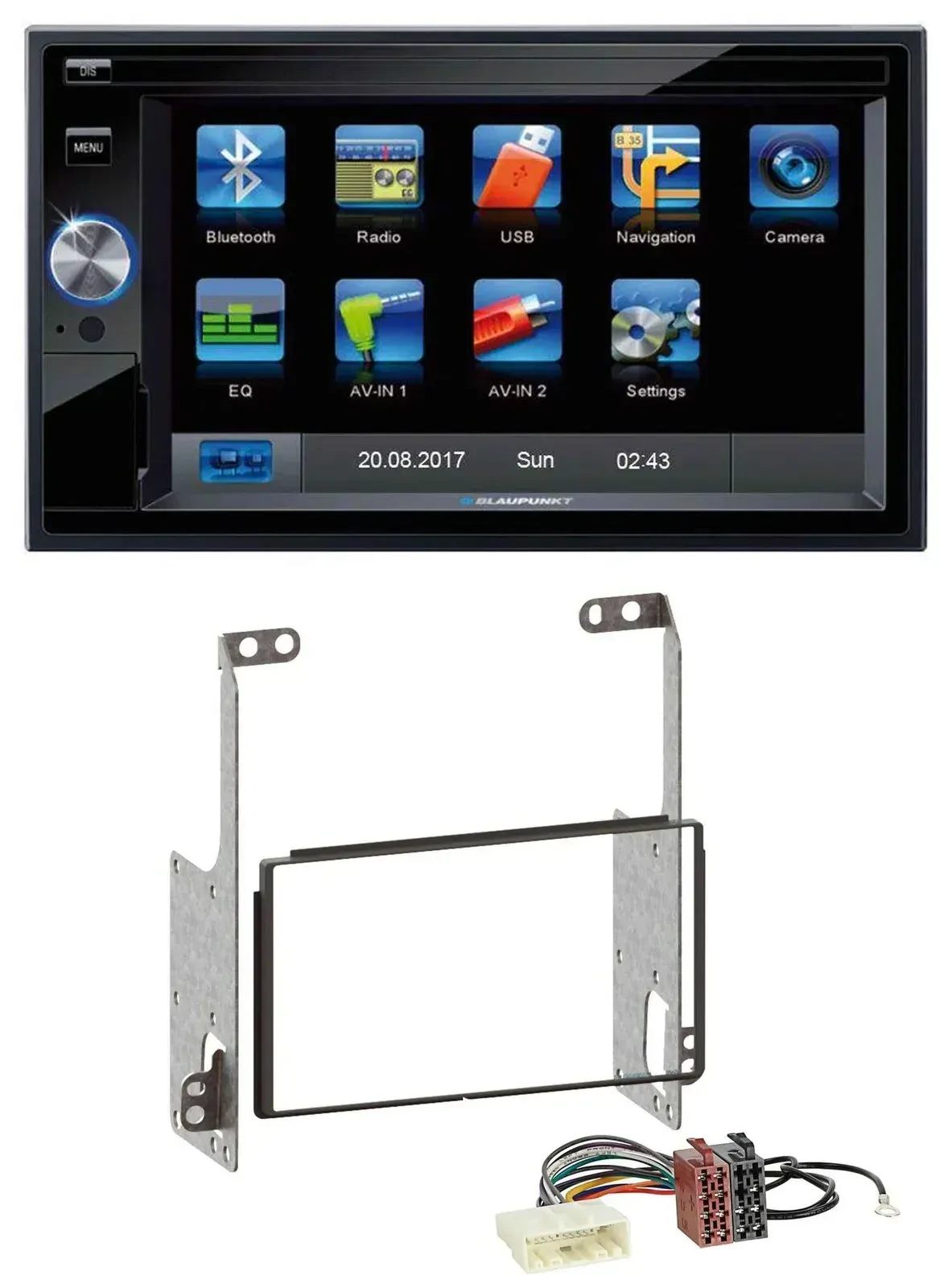 Blaupunkt SD Bluetooth 2DIN MP3 USB AUX Autoradio für Nissan X-Trail 2007-2014