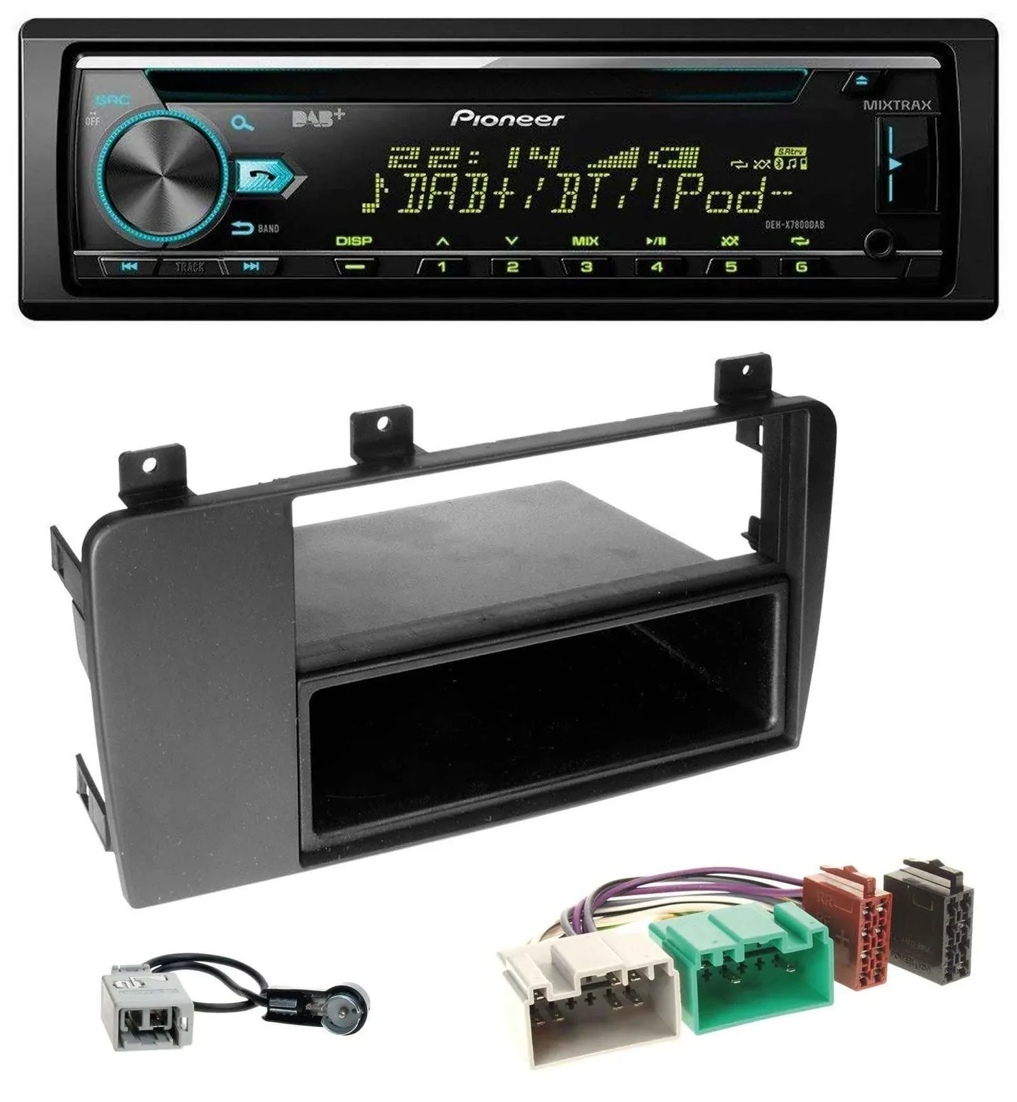 Автомагнитола для Volvo S60/V70/XC70 (2004–2009) Pioneer DAB, CD/MP3, USB, Bluetooth