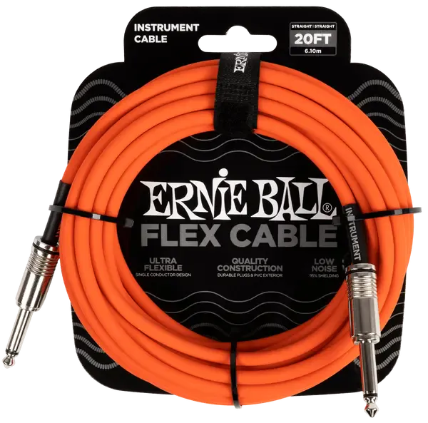 Инструментальный кабель Ernie Ball 6421 6м Flex Orange