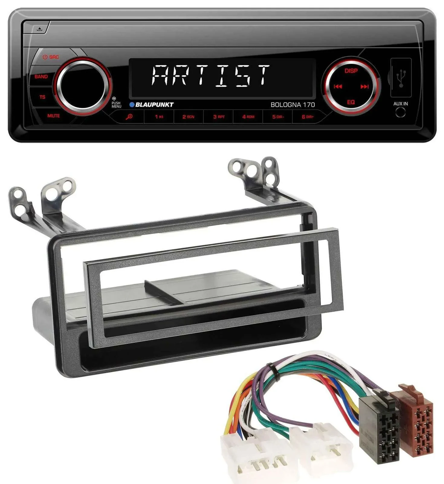 Blaupunkt SD USB 1DIN MP3 AUX Autoradio für Toyota Avensis, Verso, Celica