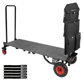 Gator Cases GFW-UTL-CART52 Folding Transport Cart w 7-Pocket Accessory Bag id...