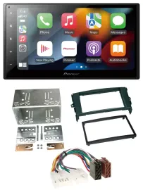 Pioneer DAB Bluetooth 2DIN USB MP3 Autoradio für Toyota Auris 07-12 schwarz