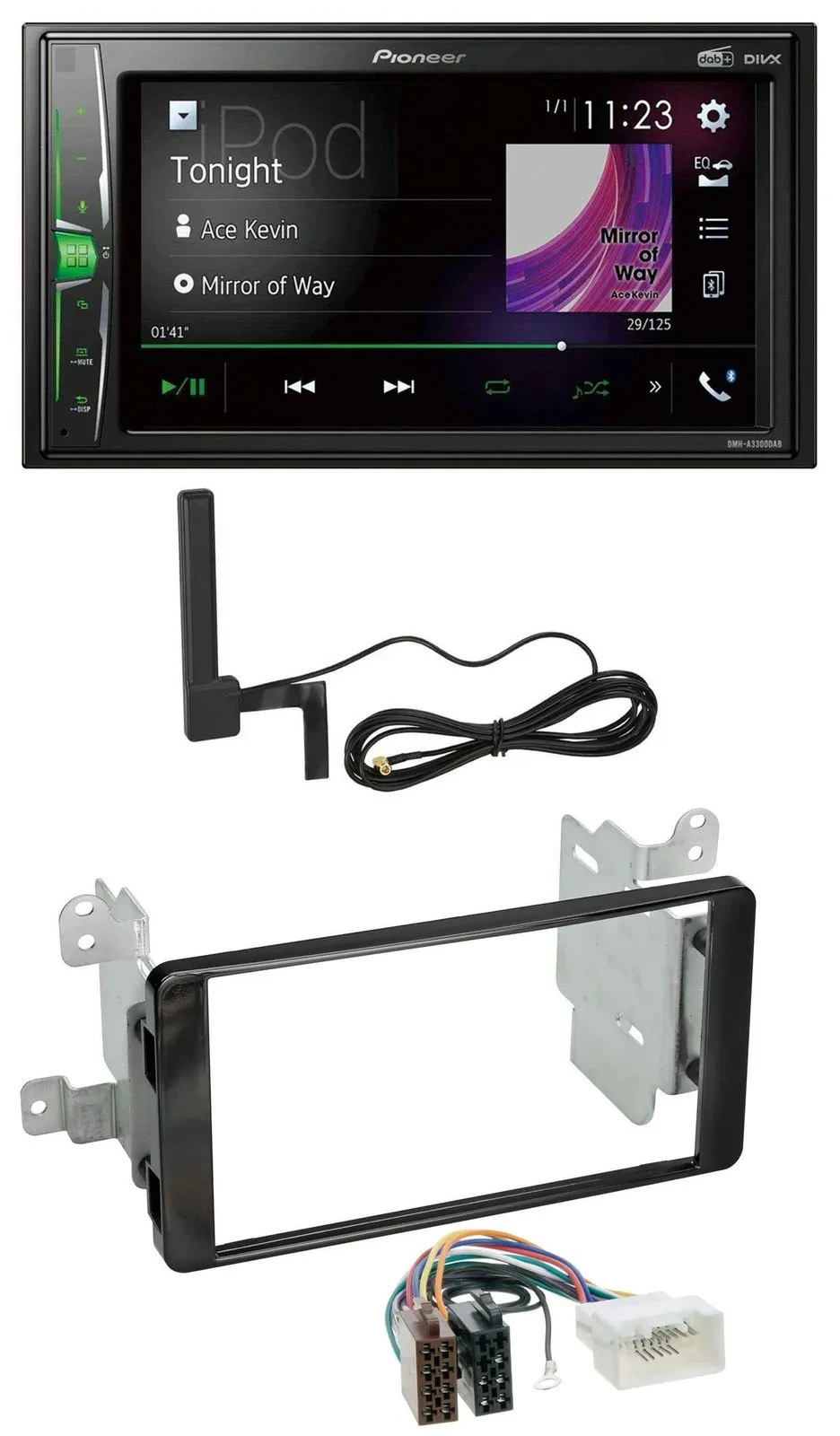 Автомагнитола Pioneer 2DIN Bluetooth DAB AUX MP3 для Mitsubishi Outlander (с 2012)
