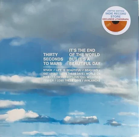 Виниловая пластинка 30 SECONDS TO MARS – It's The End Of The World But It's A Beautiful Day