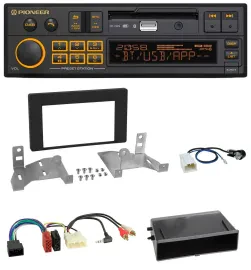 Pioneer DAB MP3 USB Bluetooth Autoradio für Toyota Aygo AB7 ab 2022 mattschwarz