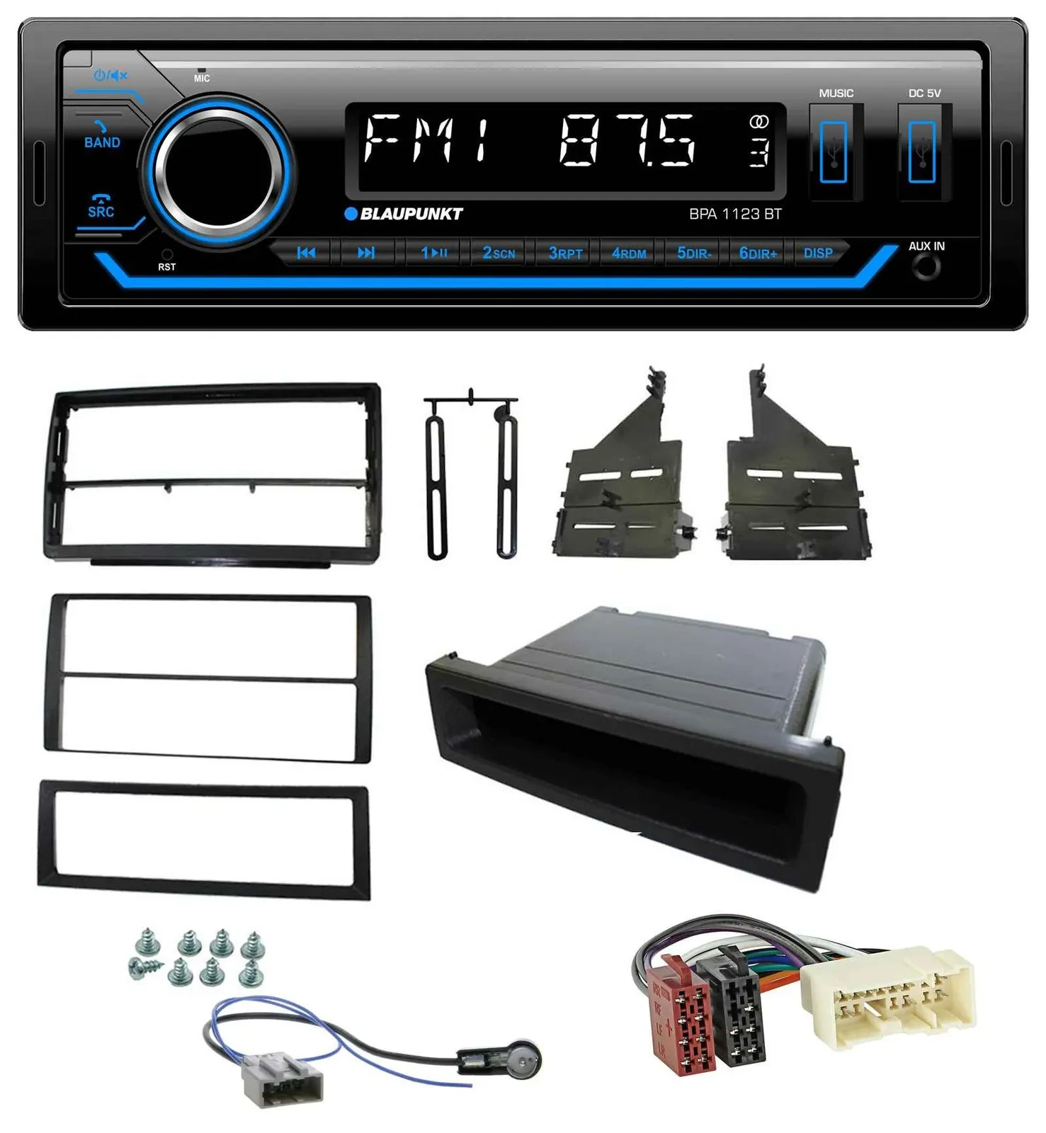 Blaupunkt MP3 Bluetooth USB AUX Autoradio für Nissan Altima (L31, 2005-2006)