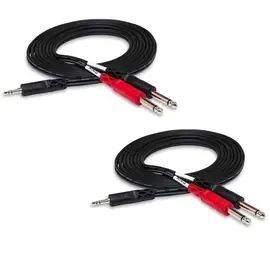 Коммутационный кабель Hosa Technology Hosa 2x 10ft Stereo 3.5mm Male - Two Phone Plugs, Y-Cable