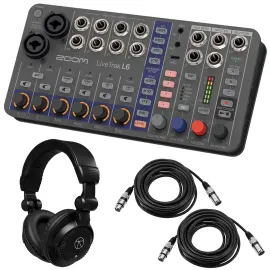 Цифровой микшер Zoom LiveTrak L6 10-дорожечный (набор)