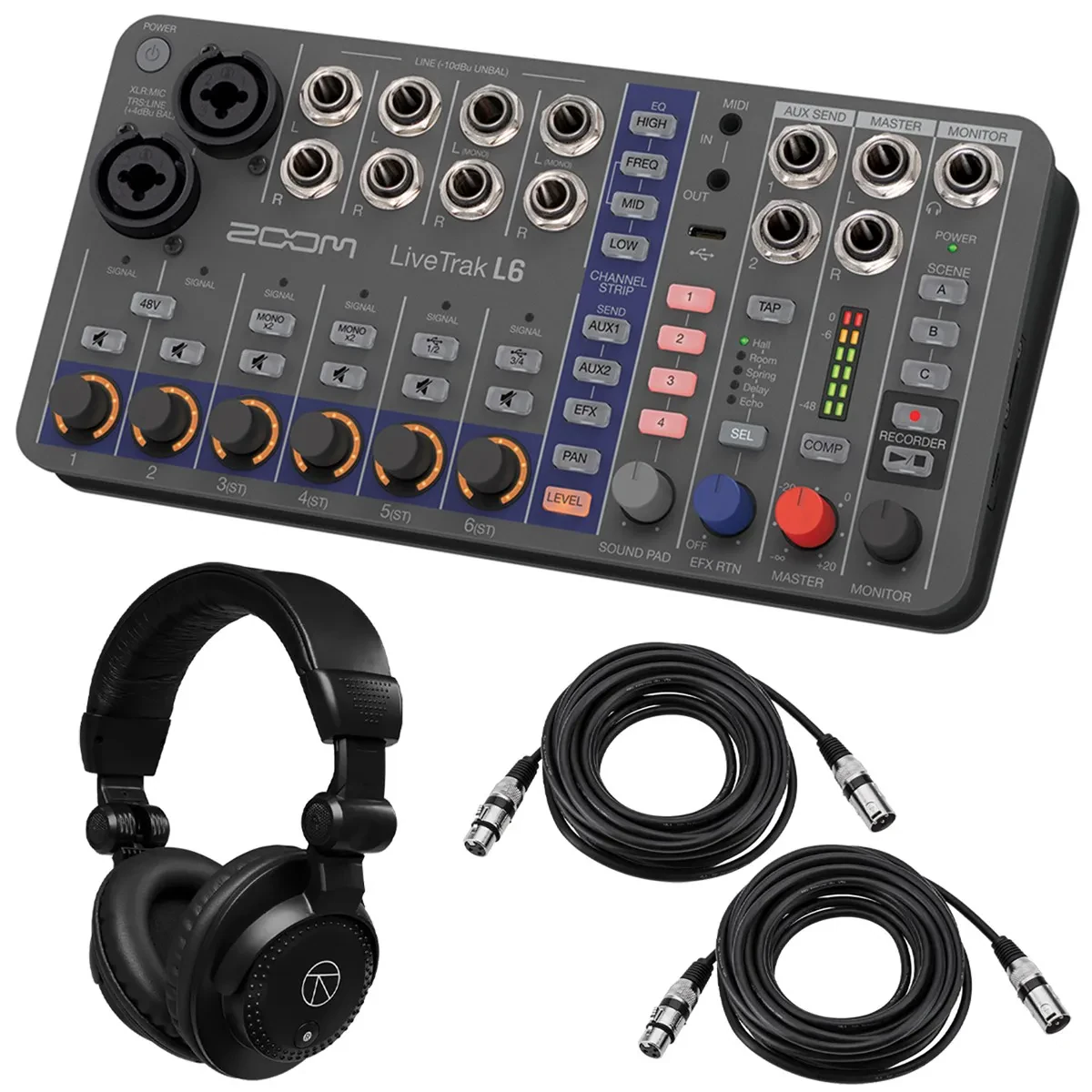 Цифровой микшер Zoom LiveTrak L6 10-дорожечный (набор)