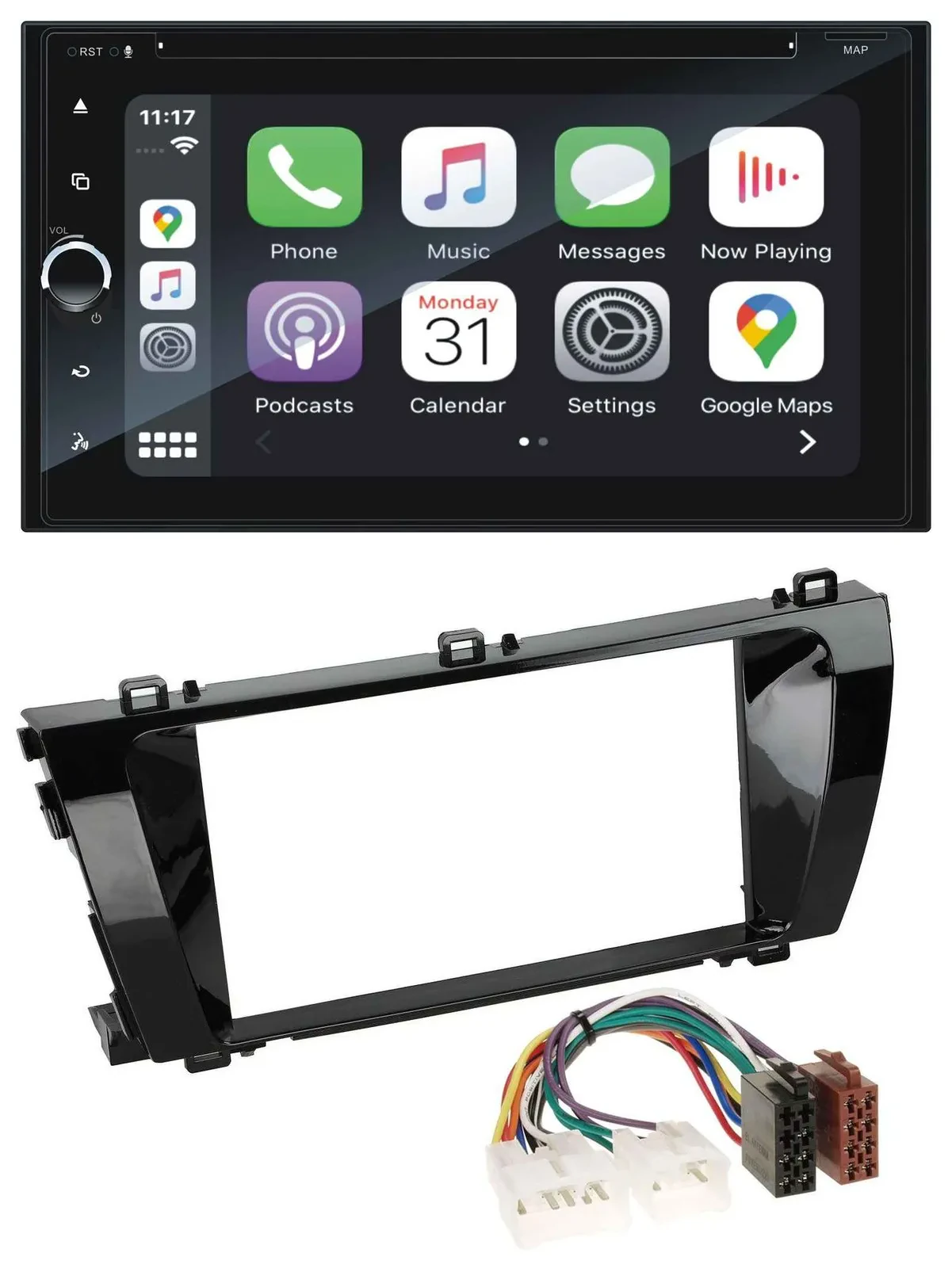 Blaupunkt 2DIN Bluetooth DAB USB DVD MP3 Autoradio für Toyota Corolla (ab 2014)