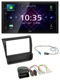 JVC DAB 2DIN MP3 Bluetooth USB Autoradio für Audi R8 (42, 2006-2015)
