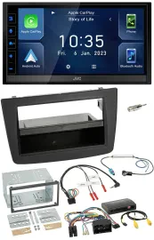 JVC DAB Bluetooth Lenkrad USB 2DIN Autoradio für Alfa Romeo Mito 14-18 Infoadapt