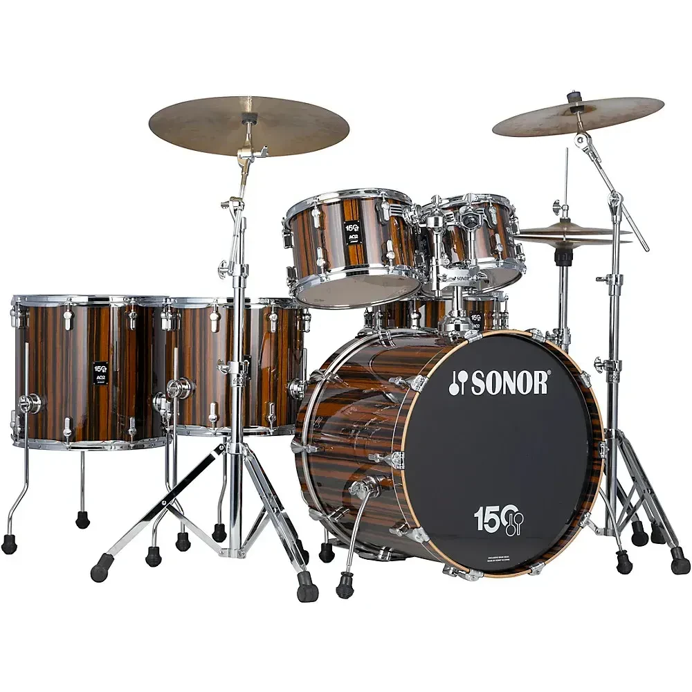 Барабанная установка SONOR AQ2 150th Anniversary (набор), High-Gloss Ebony Veneer