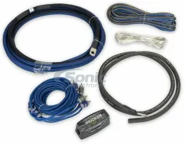 Kicker 4 Gauge Amp Kit Complete 4 AWG OFC Copper Amplifier Install Wire - 46CK4