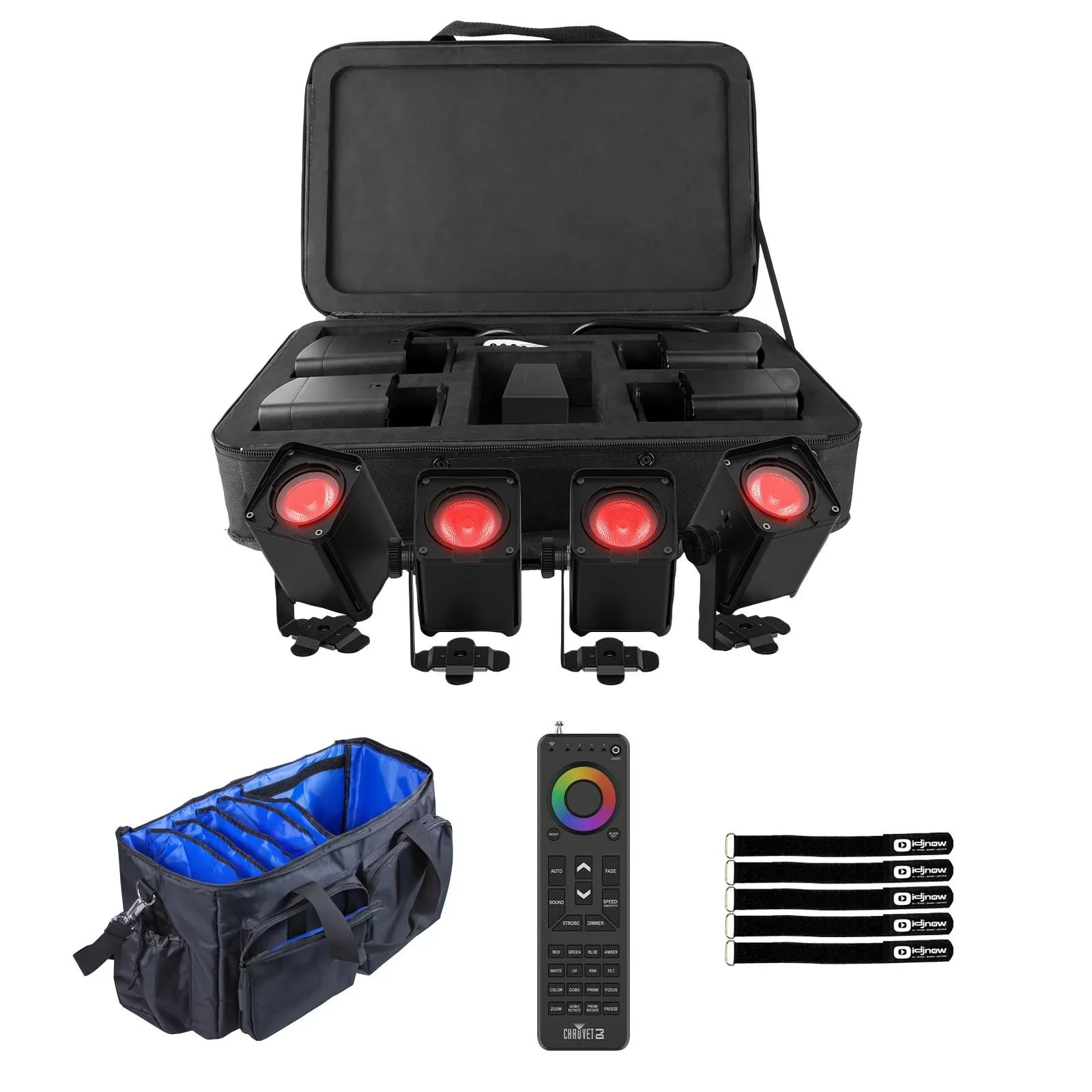 Прожектор Chauvet DJ Freedom H1 IP X4 (набор, 4 шт.) с пультом RFC-XL и сумкой