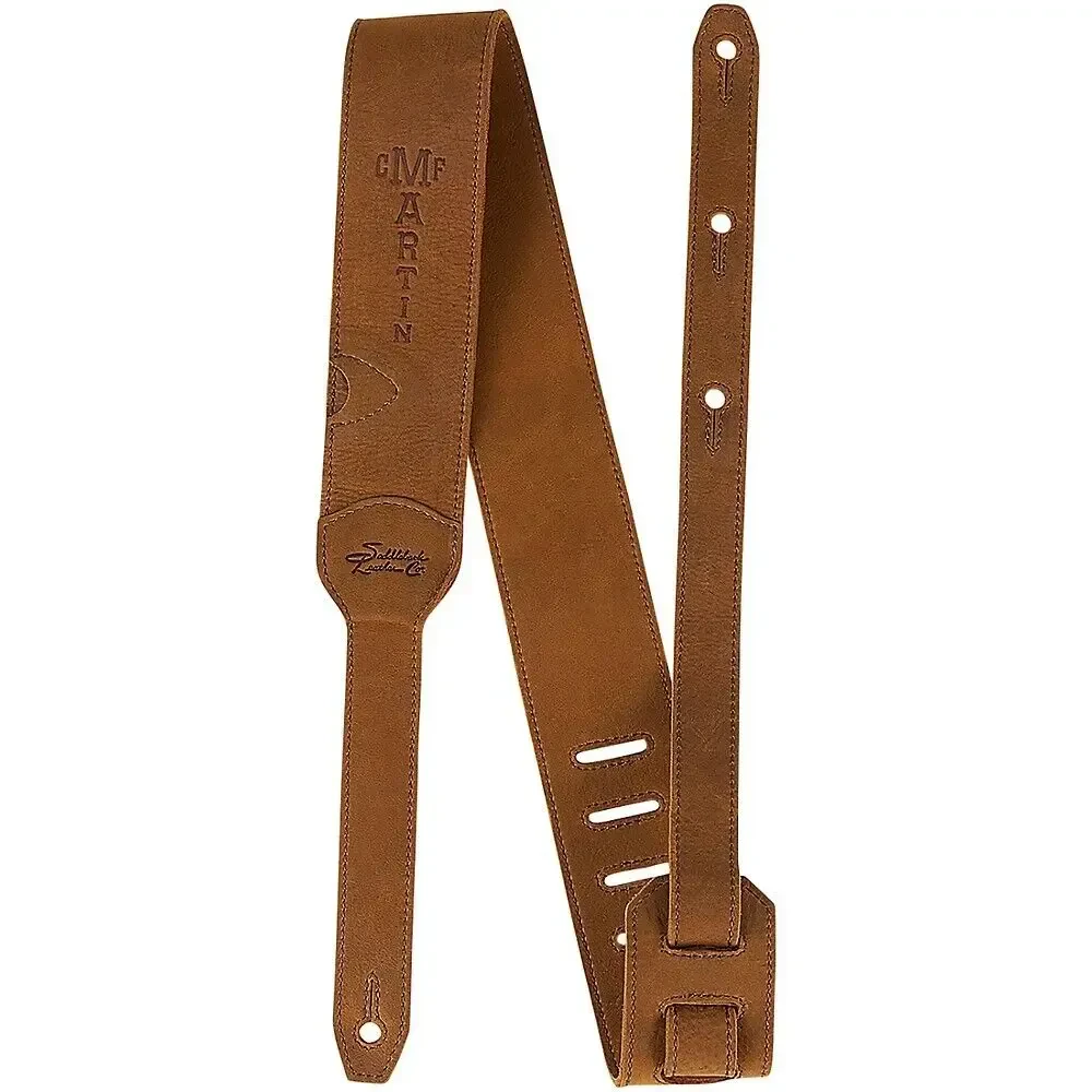 Ремень для гитары Martin Luxe by Martin Leather Guitar Strap Tan 2.5 in.