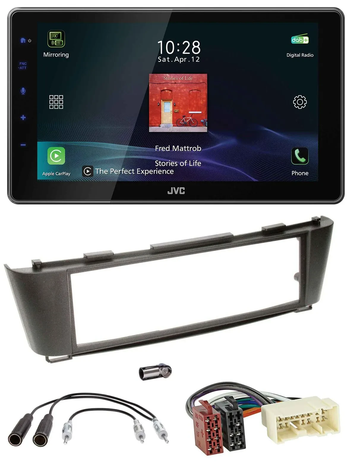 JVC DAB MP3 Bluetooth USB Autoradio für Nissan Almera (ab 2003)