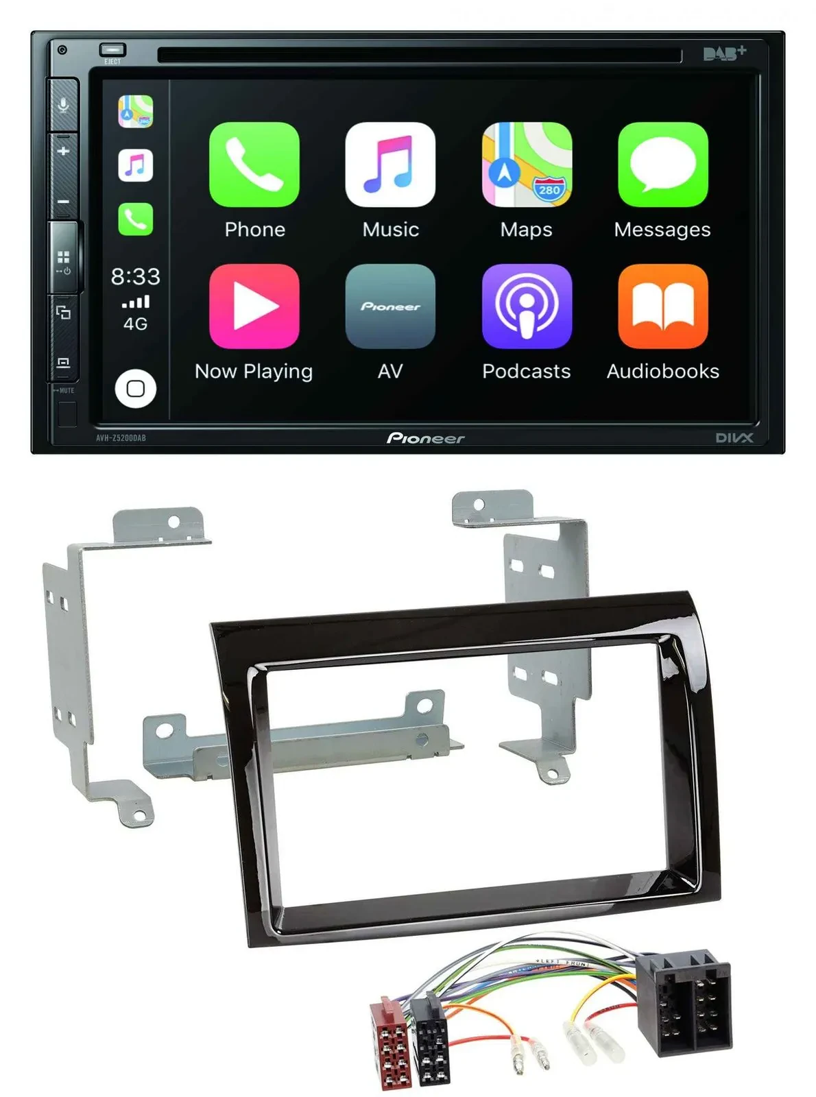 Pioneer DVD 2DIN MP3 DAB Bluetooth USB Autoradio für Peugeot Boxer Citroen Jumpe