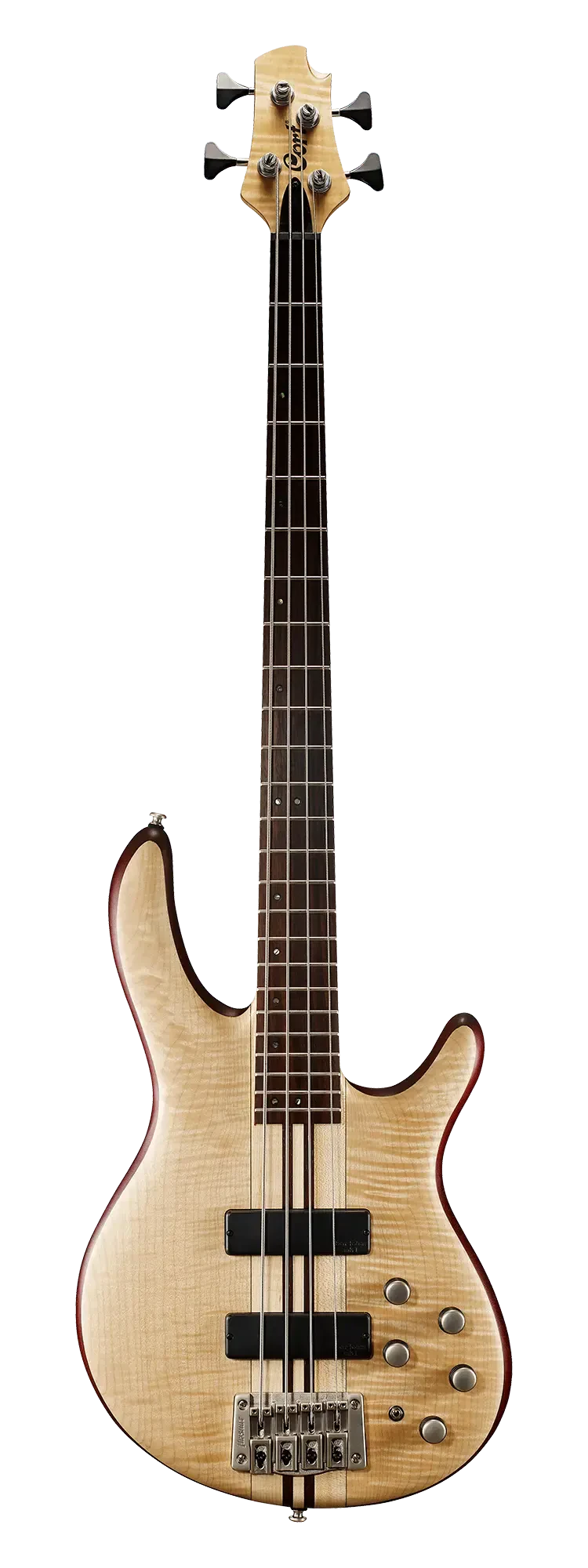 Бас-гитара Cort A4 Plus FMMH Open Pore Natural