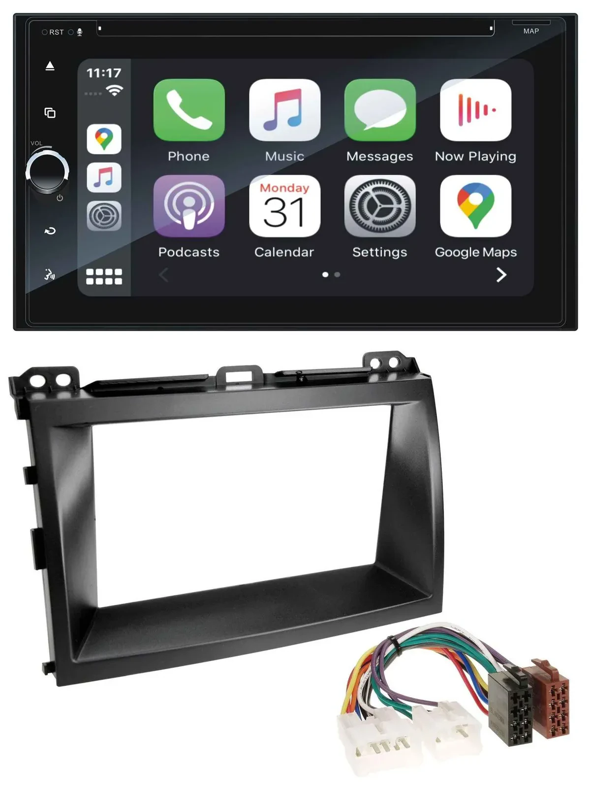 Blaupunkt 2DIN Bluetooth DAB USB DVD MP3 Autoradio für Lexus GX-470 (2003-2009)