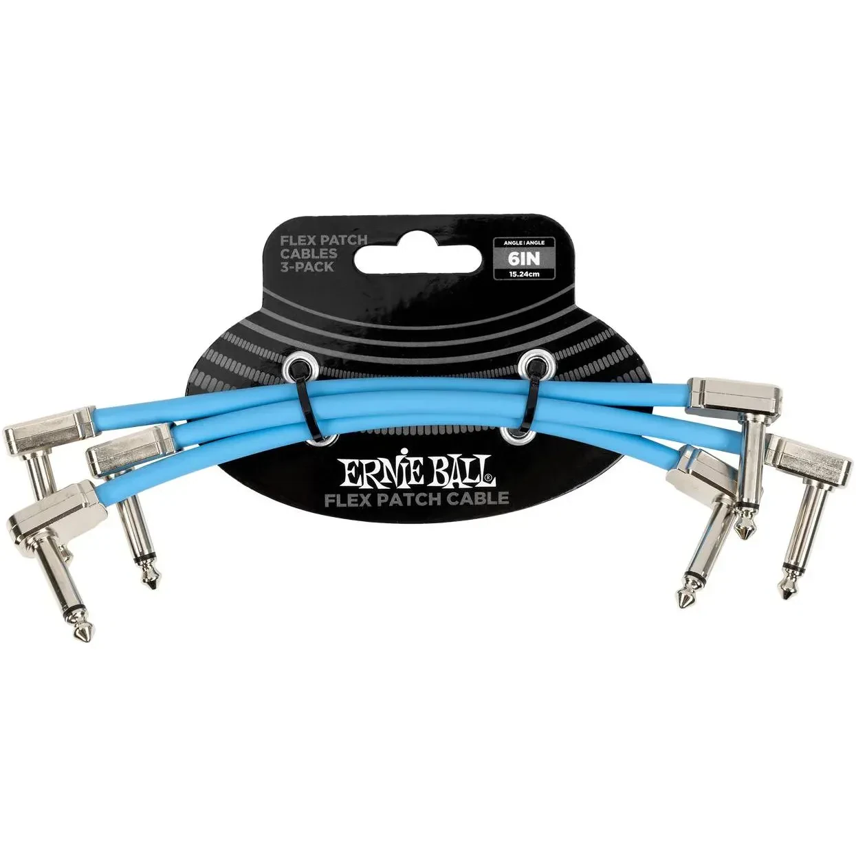 Патч-кабель инструментальный Ernie Ball 6460 Flex Cables 0.15 м (3 штуки)