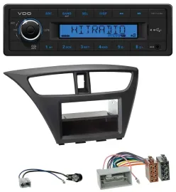 Автомагнитола VDO 1-DIN, USB, AUX, MP3, для Honda Civic (с 2012)