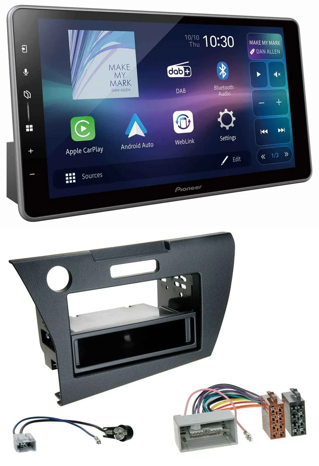 Автомагнитола Pioneer Bluetooth USB DAB MP3 для Honda CR-Z (ZF1, 2010+)