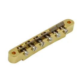Бридж для гитары Advanced Plating ABR-1 для Gibson, титановые седла с прорезями, золотой