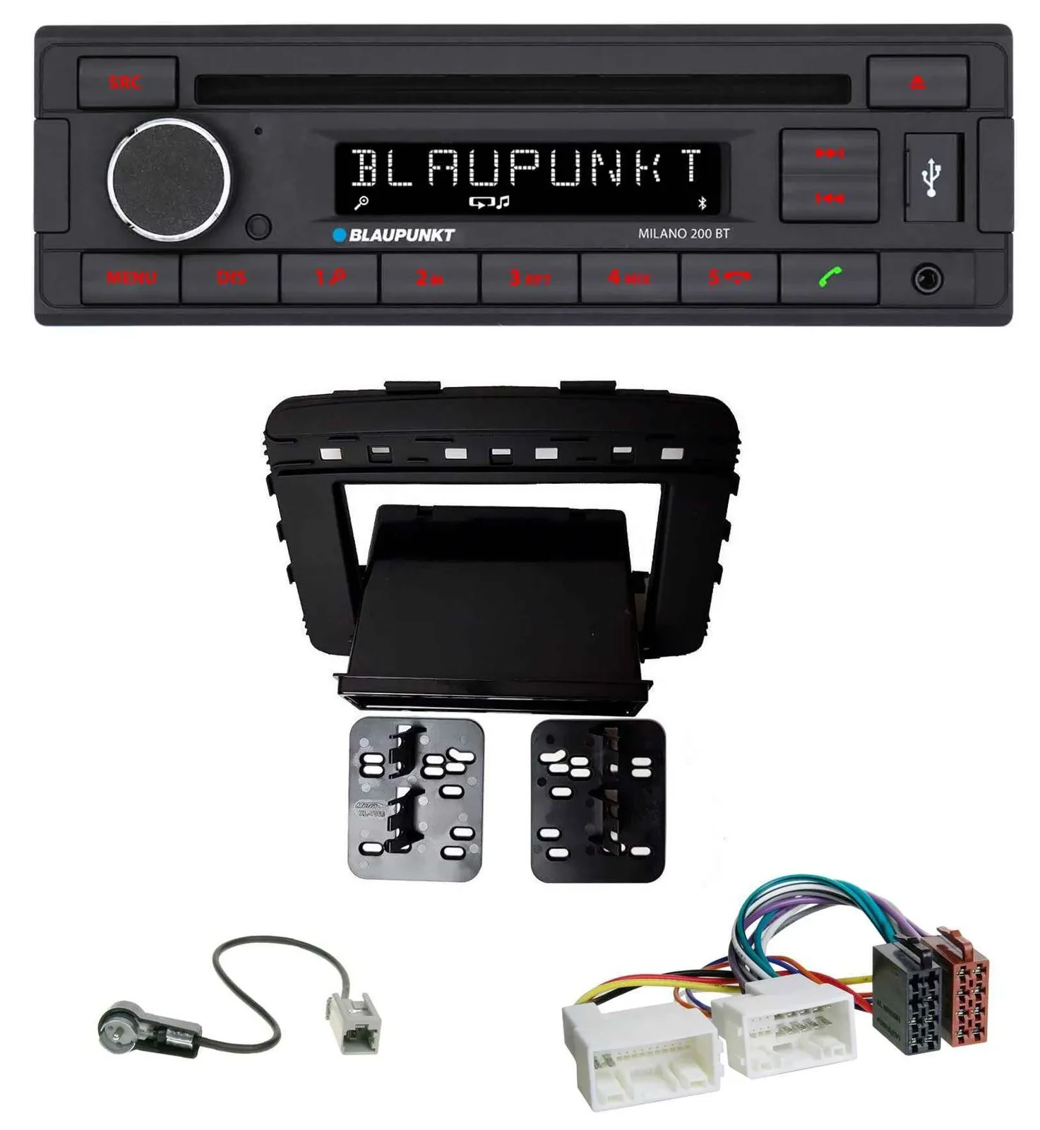 Blaupunkt MP3 USB CD Bluetooth AUX Autoradio für Kia Sorento (UM, ab 03/2015)